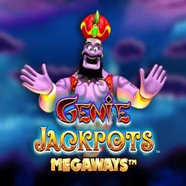 Genie Jackpots Megaways online game logo by Blueprint Gaming on pinetargrill.com