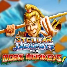 Official Jackpots logo: Stellar Jackpots with More Monkeys by Lightning Box Game at Pin Up Casino