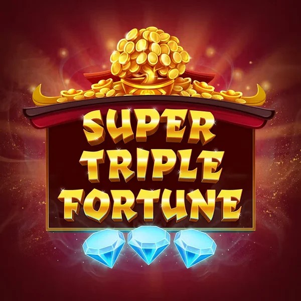 Super Triple Fortune slot logo by Greentube at Pin Up Casino
